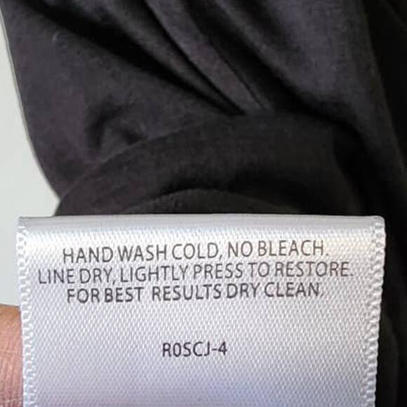 Eileen Fisher Silk Blend Ruffle Front Soft-V Tank Dress Black Size Small - Picture 4 of 7